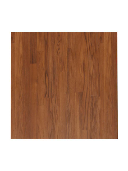 vidaXL Pătrată Suprafața mesei din Lemn Masiv Dark Brown 60x60cm 343016 1buc