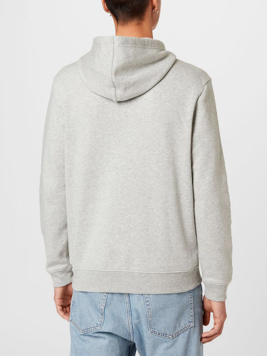 Herren Sweatshirt Jacke mit Kapuze und Taschen Gray
