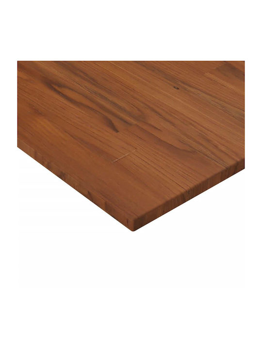 vidaXL Quadratisch Tischoberfläche aus Massivholz Dark Brown 40x40x1.5cm 343014 1Stück