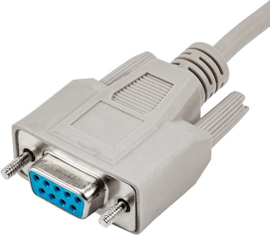 Akyga Καλώδιο RS232 9-pin male σε RS232 9-pin female 2m (AK-CO-01)