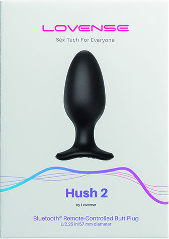 Lovense Hush 2 Anal Plug mit kabelloser Funktion und Vibration Schwarz 4.7cm