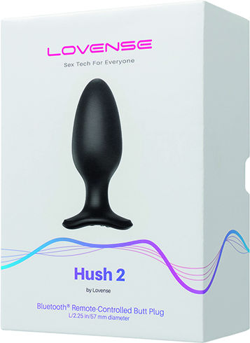 Lovense Hush 2 Anal Plug mit kabelloser Funktion und Vibration Schwarz 4.7cm
