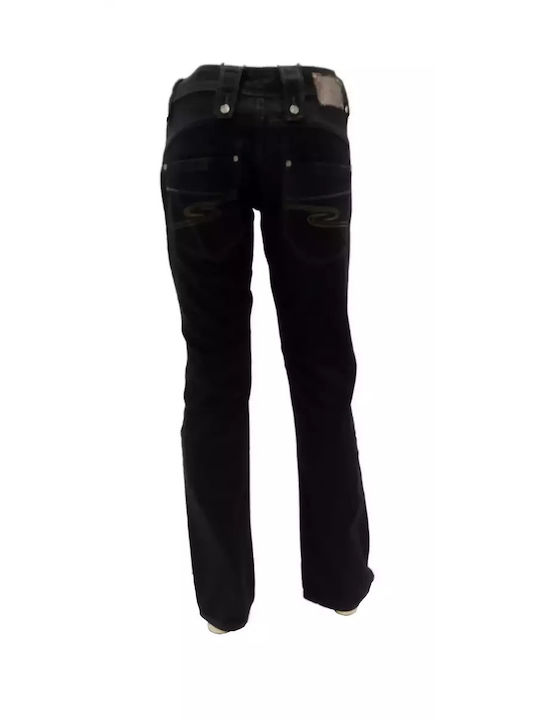 Pantaloni din denim negru pentru bărbați Faketti CK335607