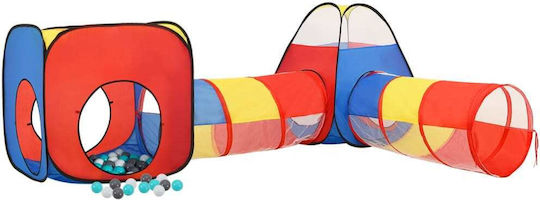 vidaXL Ball Pit with Tunnel 264x190x90cm. Multicolored