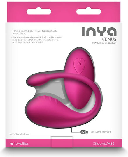 Ns Novelties Inya Venus Δονητής Egg με Απομακρυσμένο Έλεγχο 20.2cm Ροζ
