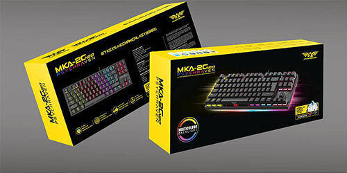 Armaggeddon MKA-2C Neo Gaming Μηχανικό Πληκτρολόγιο Tenkeyless με Custom Brown διακόπτες και RGB φωτισμό (Αγγλικό US)