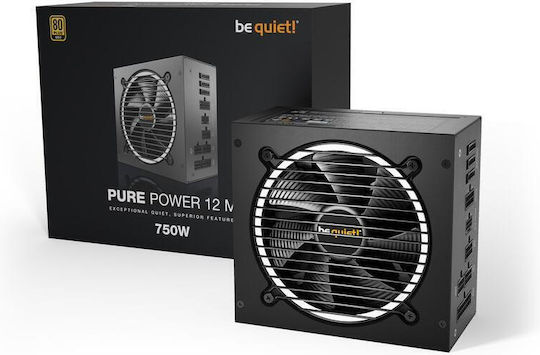 Be Quiet Pure Power 12 M 750W Black Computer Power Supply Full Modular 80 Plus Gold