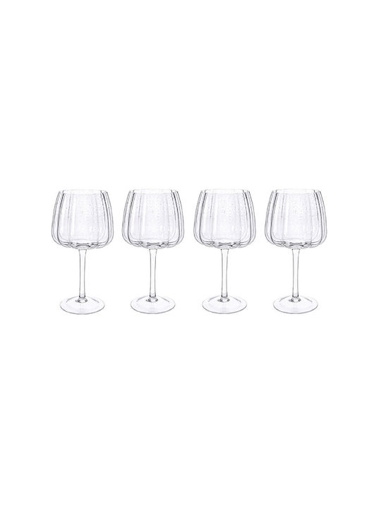 Laura Ashley Set of Glasses Cocktail/Drinking made of Glass Stemmed 520ml 4pcs