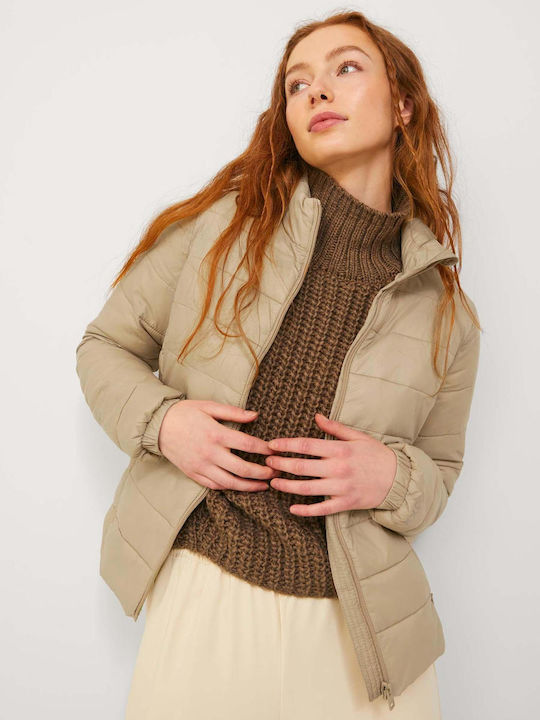 Women's Short Puffer Jacket Windproof for Winter Incense