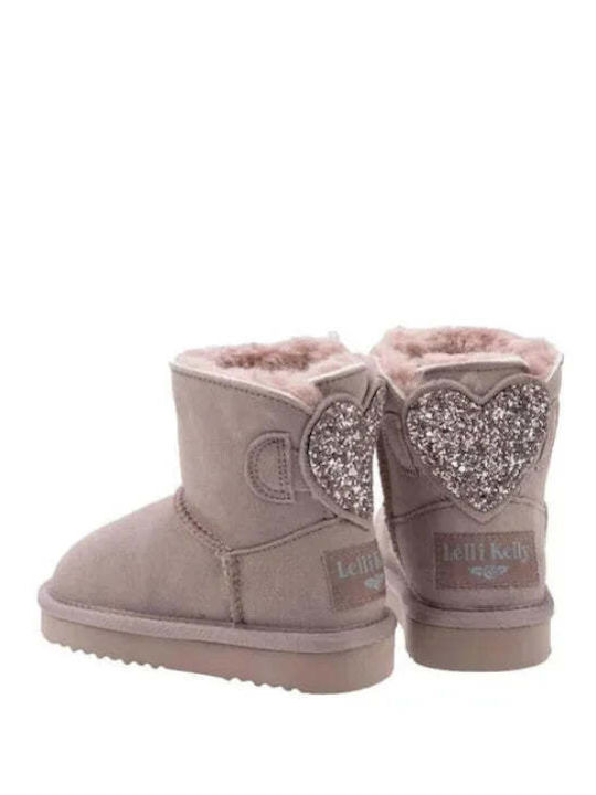 Isabella Suede Kids Boots Pink