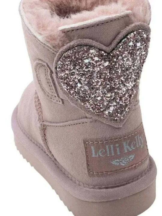 Lelli Kelly Kids Leather Boots Pink