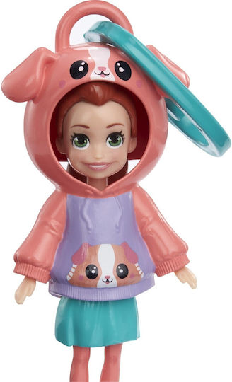 Mattel Miniature Toy Puppy Polly Pocket Hoodie Buddy - Puppy Doll 10cm