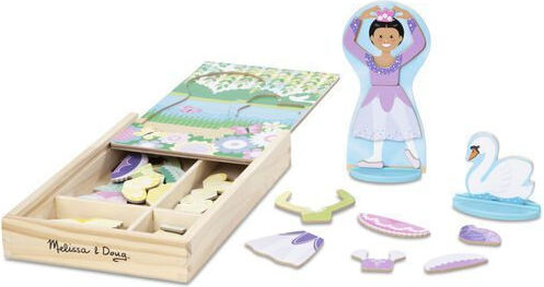 Melissa & Doug Magnetic Construction Toy Magnetic Dress-up Ballet Dancer for Children 3+ Years