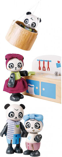 Hape Pandas Bamboo House Wooden Dollhouse