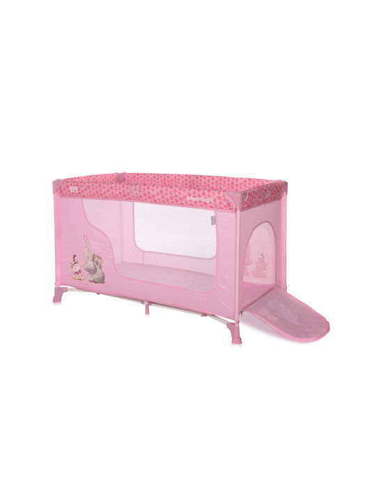Lorelli Moonlight Laufstall mit Matratze Rosa 126x70cm