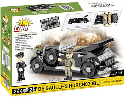 Cobi Τουβλάκια De Gaulles Horch830BL για 6+ Ετών 240τμχ