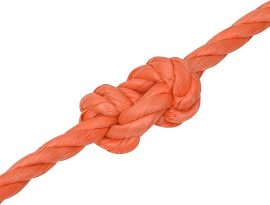 vidaXL Rope with Diameter 10mm and Length 25m Rope Orange 10mm 25m