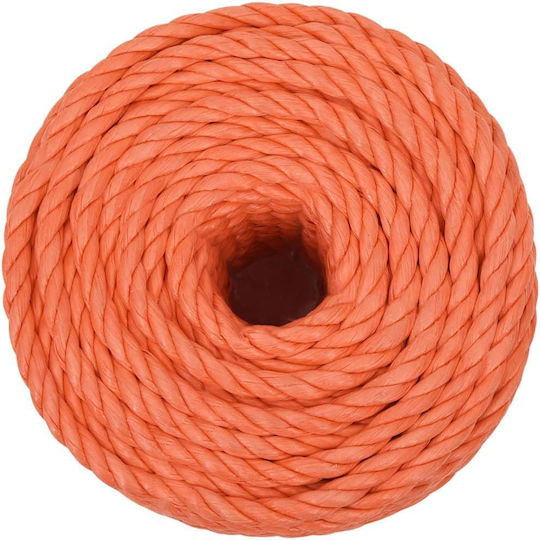 vidaXL Rope with Diameter 10mm and Length 25m Rope Orange 10mm 25m