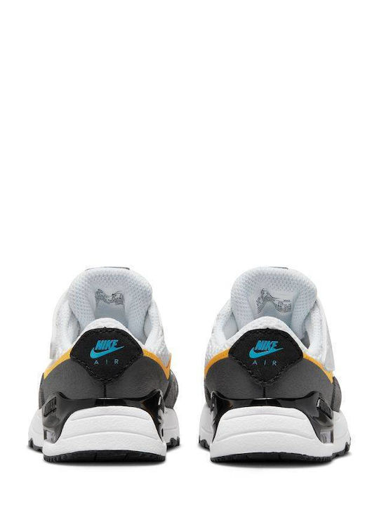 Air Max Systm Kinder Sneakers mit Klettverschluss White / Iron Grey / Laser Orange