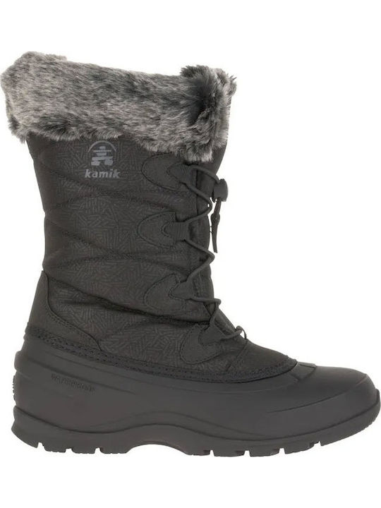 Momentum3 Leder Damenstiefel Schwarz