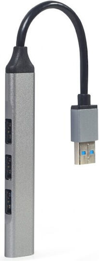 Gembird USB 3.1 4 Port Hub with USB-A Connection Silver (UHB-U3P1U2P3-02)