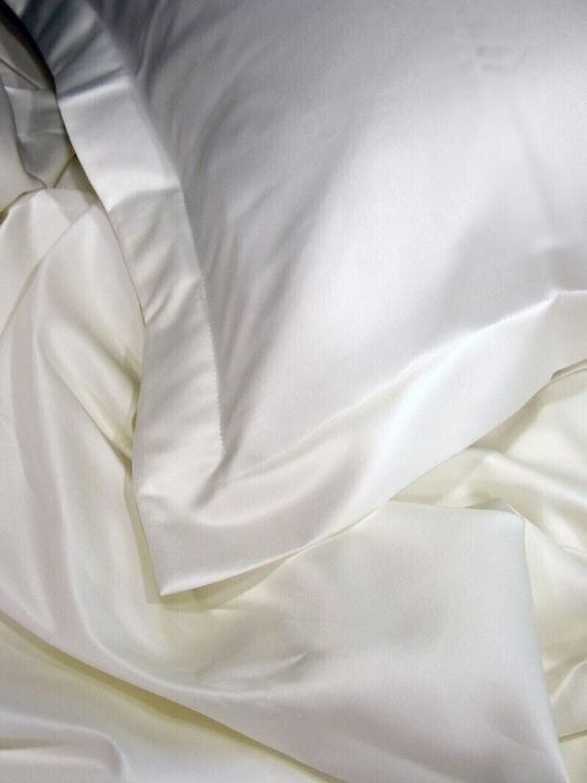 Decotelia Deluxe Brautbettwäsche Warmweiß 220x240cm