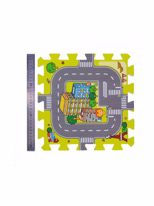 Fio Interactive Floor Puzzle With Roads 9 Pieces