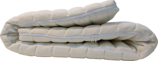Art Strom Mattress Topper Single Memory Foam with Removable Cover & Elastic Straps 80x200x7cm