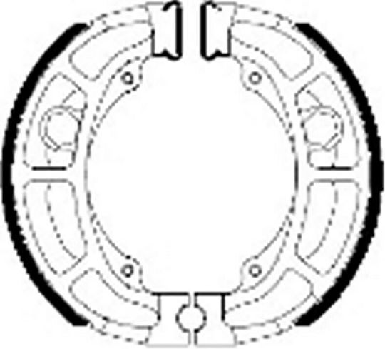 Ferodo Rear Brake Shoes for Keeway Hacker Vespa 50
