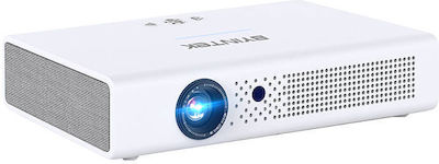 Byintek R19 Mini 3D Projector HD Λάμπας LED με Wi-Fi και Ενσωματωμένα Ηχεία Λευκός
