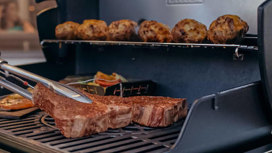 Weber Spirit SPX-335 GBS Smart Gasgrill Gusseisen Rost 61cmx45cmcm mit 3 cm 9.38kW und Seitenbrenner