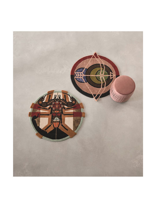 Ted Baker Zodiac Scorpio Χειροποίητο Χαλί Στρογγυλό Καφέ Φ200cm