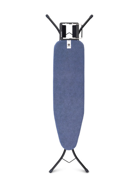 Brabantia Ironing Board for Steam Iron Foldable Denim Blue 110x30x96cm
