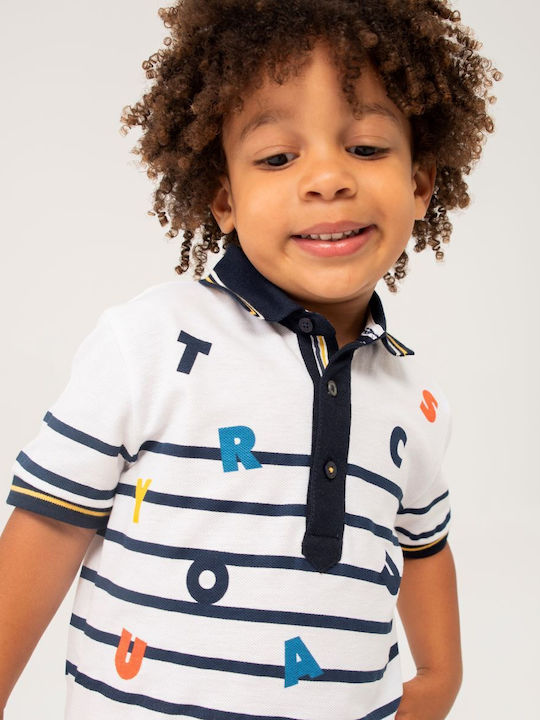 Boboli Kids Polo Short Sleeve White