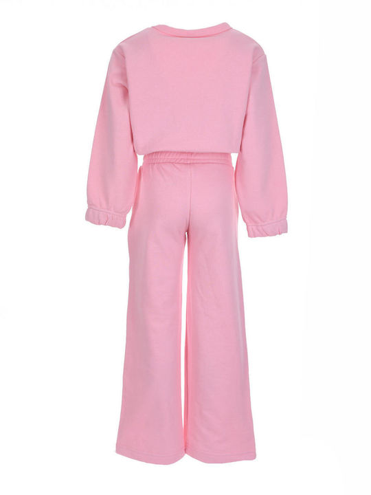 Kids Sweatpants Set Pink 2pcs All Things Are Possible