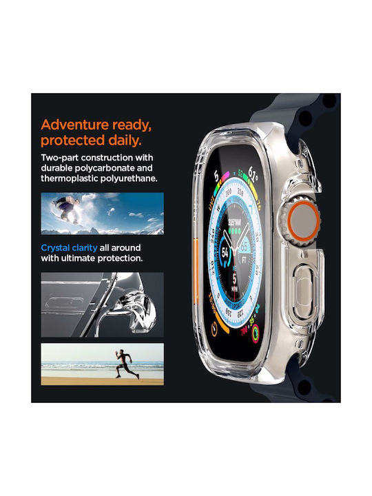 Spigen Ultra Hybrid Πλαστική Θήκη σε Διάφανο χρώμα για το Apple Watch Ultra 49mm