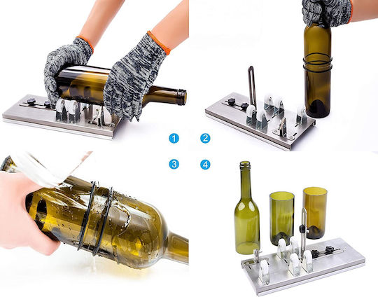 Kalawen Glass Cutter Glass Bottle Cutting and Recycling Machine QIEGE-DE-02
