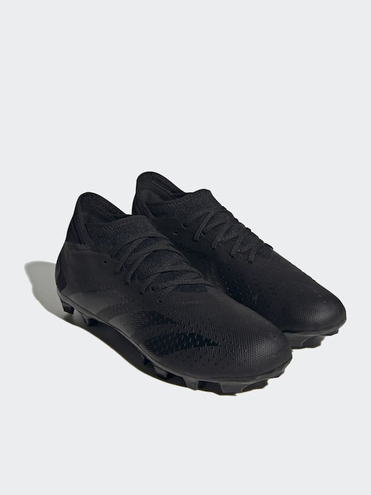 adidas Predator Precision.3 Футболни Обувки с Бутони Основно Черно / Облачно Бяло