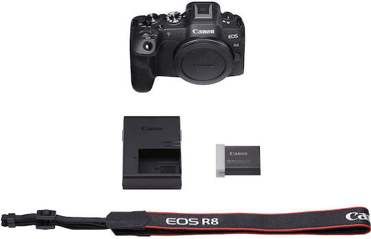 Canon EOS R8 Mirrorless Φωτογραφική Μηχανή Body Μαύρη