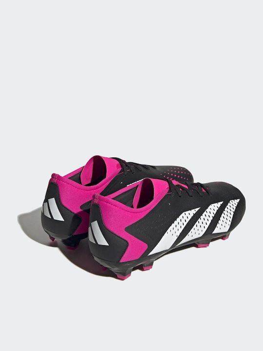 adidas Predator Precision.3 Football Shoes with Cleats Core Black / Cloud White / Team Shock Pink 2