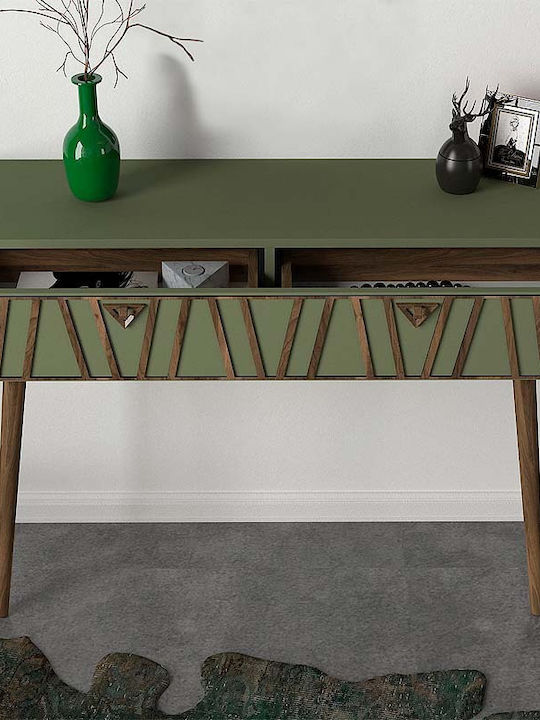 Forest Wooden Console Table Λαδί L120xW35xH89.3cm
