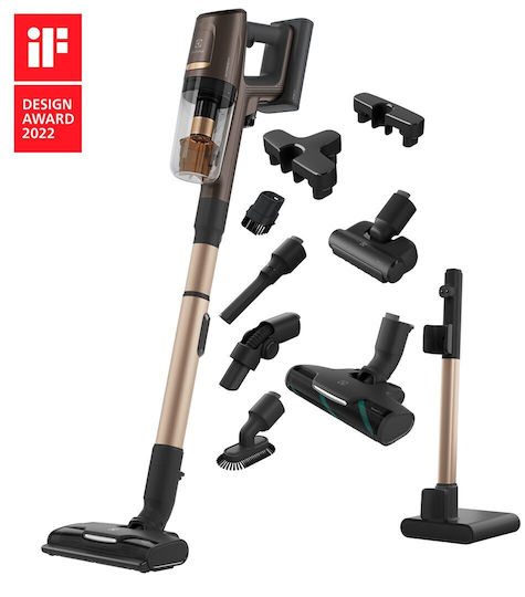 Electrolux Επαναφορτιζόμενη Σκούπα Stick 25.2V Μπρούτζινη EP81U25ULT