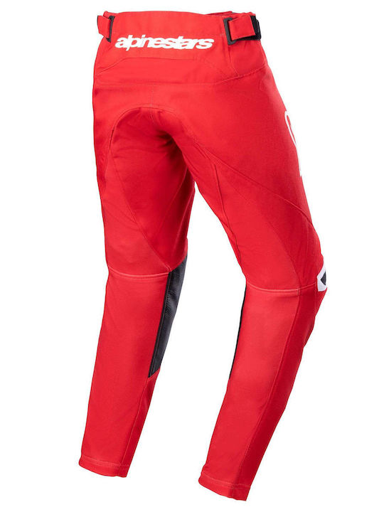 Alpinestars Racer Narin Copii Pantaloni Motocicletă 4 Anotimpuri Mars Red/White