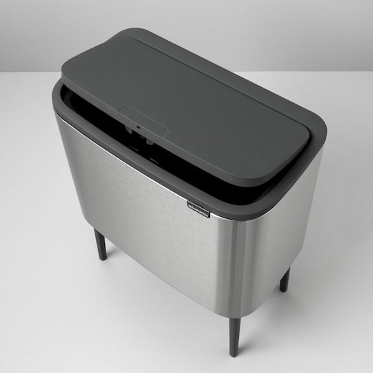 Brabantia Brabantia Mülleimer Für Recycling Metallisch Push Matt 33l