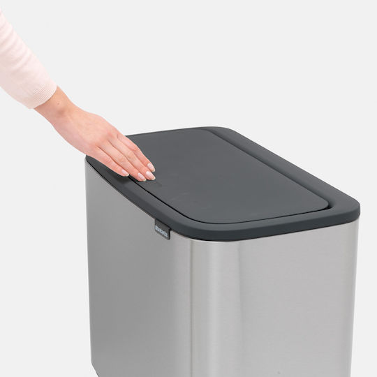 Brabantia Brabantia Mülleimer Für Recycling Metallisch Push Matt 33l