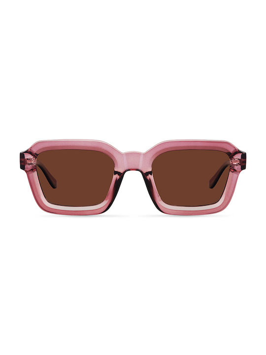 Meller Nayah Γυαλιά Ηλίου με Ροζ Κοκκάλινο Σκελετό και Καφέ Polarized Φακό Dark Pink Kakao