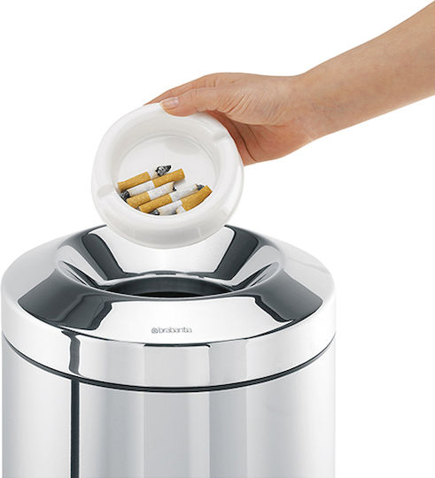 Brabantia Brabantia Flame Guard Waste Bin Made of Inox Brilliant Steel 30L