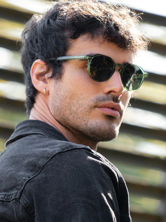 Meller Chauen Unisex Γυαλιά Ηλίου με Κοκκάλινο Σκελετό All Olive