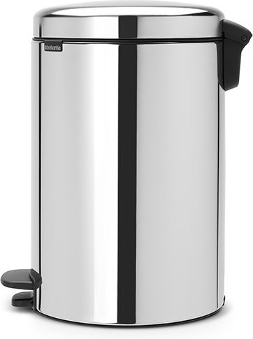 Brabantia NewIcon Κάδος Απορριμμάτων Μεταλλικός Brilliant Steel με Πεντάλ 20lt