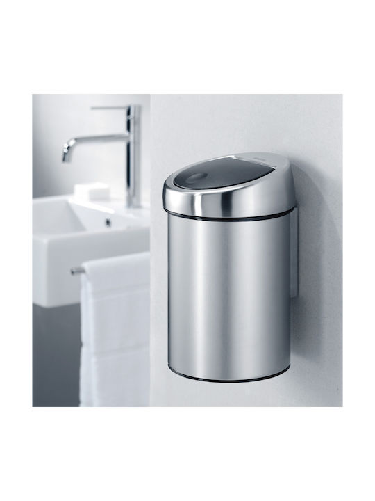 Brabantia Κάδος Απορριμμάτων από Ανοξείδωτο Ατσάλι Matt Steel FPP 3lt